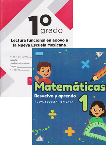 PAQUETE LECTURA FUNCIONAL Y MATEMATICAS RESUELVO Y APRENDO 1 PRIMARIA