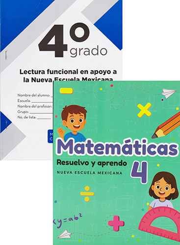 PAQUETE LECTURA FUNCIONAL Y MATEMATICAS RESUELVO Y APRENDO 4 PRIMARIA