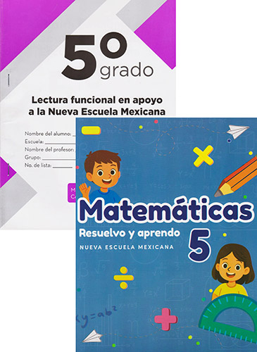 PAQUETE LECTURA FUNCIONAL Y MATEMATICAS RESUELVO Y APRENDO 5 PRIMARIA