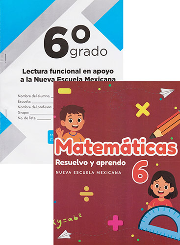 PAQUETE LECTURA FUNCIONAL Y MATEMATICAS RESUELVO Y APRENDO 6 PRIMARIA