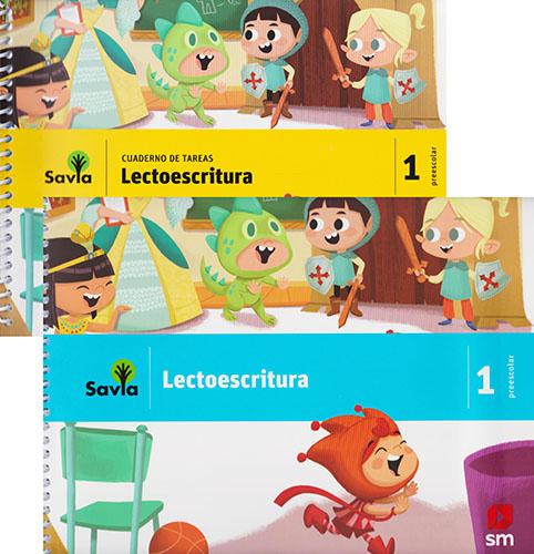 LECTOESCRITURA 1 PREESCOLAR (INCLUYE CUADERNO DE TAREAS Y MICA) (SAVIA)