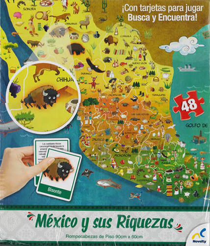 MEXICO Y SUS RIQUEZAS (ROMPECABEZAS DE PISO DE 48 PZS DE LA REPUBLICA MEXICANA)