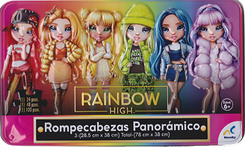 RAINBOW HIGH ROMPECABEZAS PANORAMICO 172 PZS. (3 EN 1)