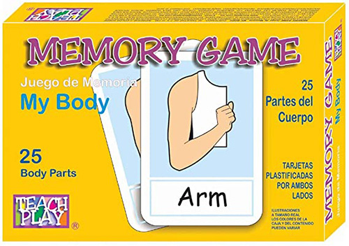 MEMORY GAME: MY BODY (25 BODY PARTS)