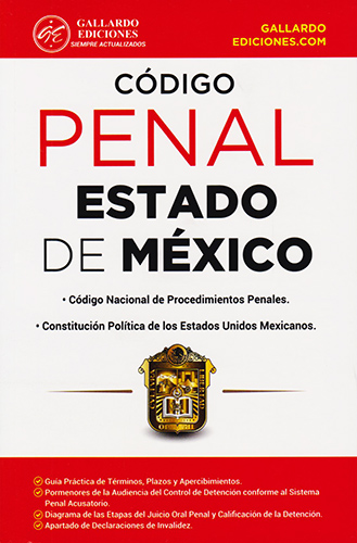 CODIGO PENAL ESTADO DE MEXICO 2022 (CODIGO NACIONAL DE PROCEDIMIENTOS PENALES - CONSTITUCION POLITICA DE LOS ESTADOS MEXICANOS) (3 LEYES PENALES)