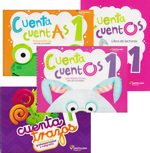 CUENTA TRAZOS + CUENTA CUENTOS LECTOESCRITURA + CUENTA CUENTAS MATEMATICAS 1 (EDICION 2017)