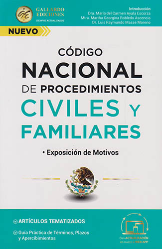 CODIGO NACIONAL DE PROCEDIMIENTOS CIVILES Y FAMILIARES 2024: EXPOSICION DE MOTIVOS