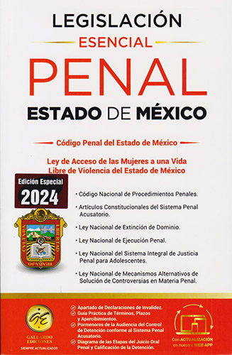 LEGISLACION PENAL DEL ESTADO DE MEXICO 2024 (ESENCIAL)