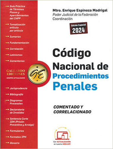 CODIGO NACIONAL DE PROCEDIMIENTOS PENALES 2024 COMENTADO Y CORRELACIONADO