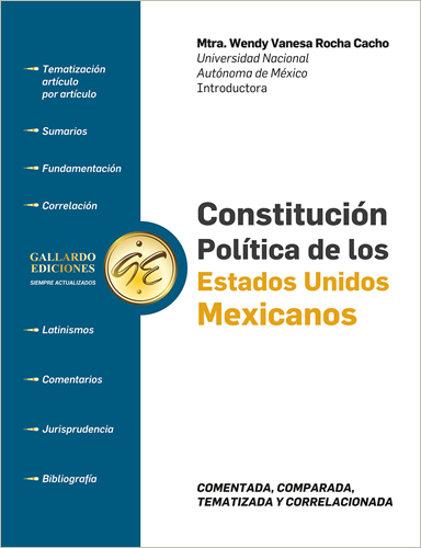 CONSTITUCION POLITICA DE LOS ESTADOS UNIDOS MEXICANOS 2024 COMENTADA Y CORRELACIONADA