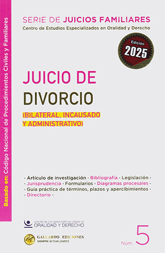 JUICIO DE DIVORCIO (BILATERAL, INCAUSADO Y ADMINISTRATIVO)