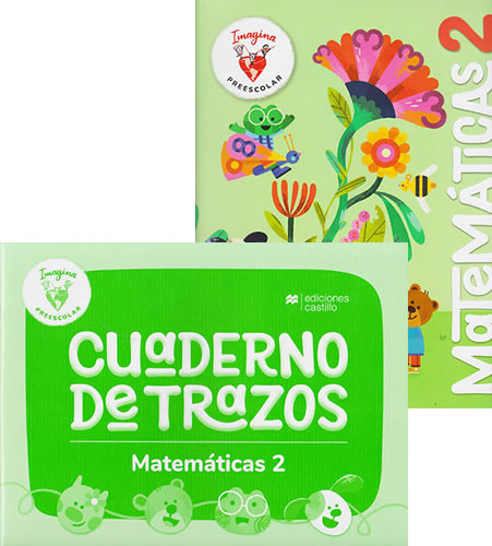 MATEMATICAS 2 PREESCOLAR (INCLUYE CUADERNO DE TRAZOS)