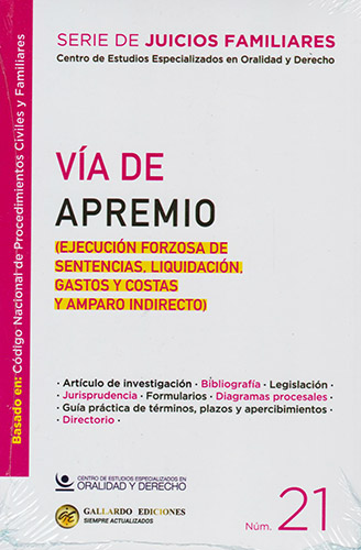 VIA DE APREMIO (EJECUCION FORZOSA DE SENTENCIAS, LIQUIDACION, GASTOSY COSTAS Y AMPARO INDIRECTO)