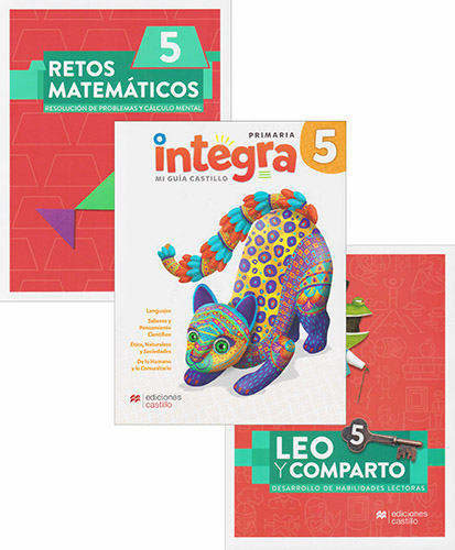 INTEGRA 5 PRIMARIA MI GUIA CASTILLO (INCLUYE RETOS MATEMATICOS Y LEO Y COMPARTO)