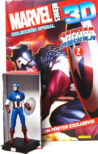 SUPER HEROES MARVEL 3D CAPITAN AMERICA (INCLUYE FIGURA COLECCIONABLE)