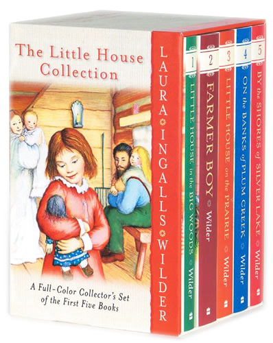 THE LITTLE HOUSE COLLECTION: A FULL COLOR COLLECTORS SET OF THE FIRST FIVE BOOKS (THE LITTLE HOUSE IN THE BIG WOODS, LITTLE HOUSE ON THE PRAIRIE... )