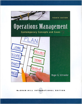 OPERATIONS MANAGEMENT: CONTEMPORARY CONCEPTS AND CASES