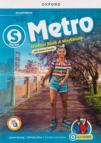 METRO STARTER LEVEL STUDENTS BOOK AND WORKBOOK WITH ONLINE PRACTICE