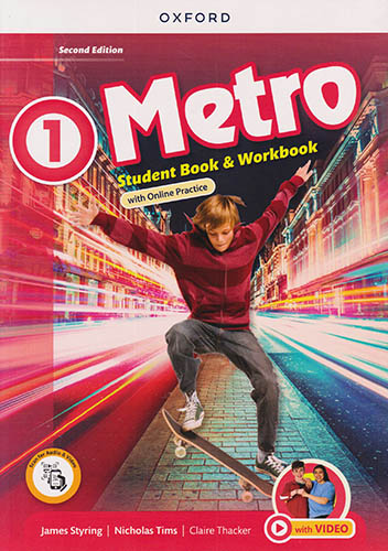 METRO 1 STUDENTS BOOK AND WORKBOOK WITH ONLINE PRACTICE
