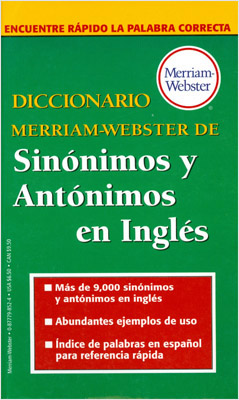 DICCIONARIO MERRIAM WEBSTER DE SINONIMOS Y ANTONIMOS EN INGLES