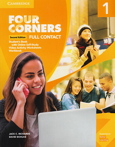 FOUR CORNERS 1 FULL CONTACT WITH ONLINE SELFSTUDY