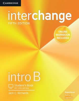 INTERCHANGE INTRO B STUDENTS BOOK WITH ONLINE SELF STUDY AND ONLINE WORKBOOK