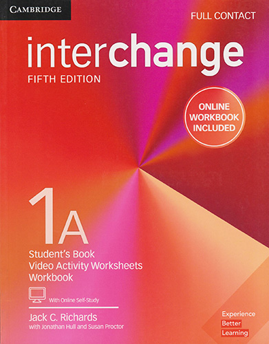 INTERCHANGE 1A FULL CONTACT STUDENTS BOOK WITH ONLINE SELF STUDY AND ONLINE WORKBOOK