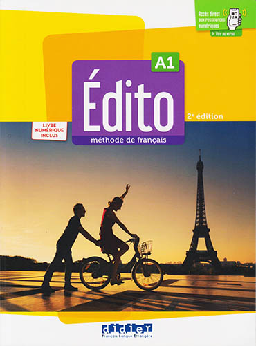 EDITO A1 LIVRE DE L ELEVE: METHODE DE FRACAIS (INCLUS LIVRE NUMERIQUE + DIDIERFLE APP)