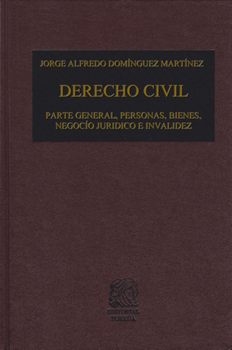 DERECHO CIVIL: PARTE GENERAL, PERSONAS, BIENES, NEGOCIO JURIDICO E INVALIDEZ