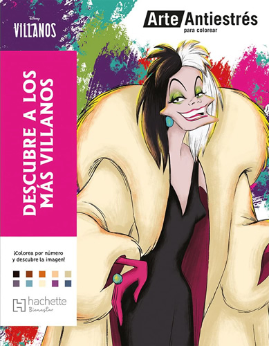 ARTE ANTIESTRES PARA COLOREAR: DESCUBRE A LOS VILLANOS