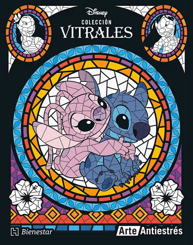 ARTE ANTIESTRES PARA COLOREAR: STITCH. COLECCION VITRALES (MANDALAS)