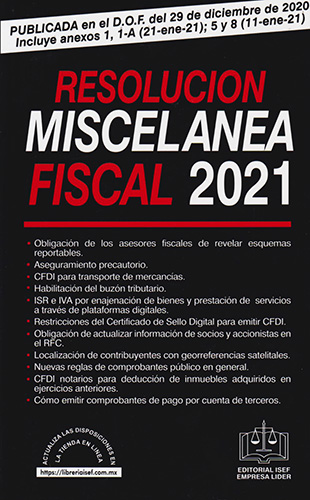 2021 RESOLUCION MISCELANEA FISCAL