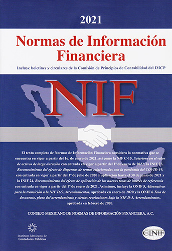 2021 NORMAS DE INFORMACION FINANCIERA (NIF) PROFESIONAL