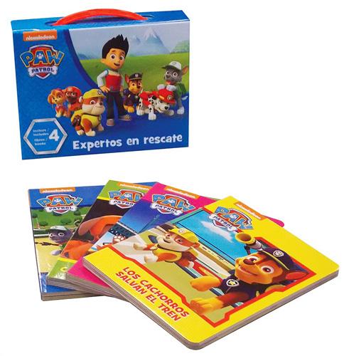 PAW PATROL: EXPERTOS EN RESCATE (CON CUATRO LIBROS)