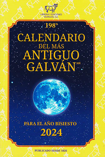 198 CALENDARIO DEL MAS ANTIGUO GALVAN 2024 (BOLSILLO)
