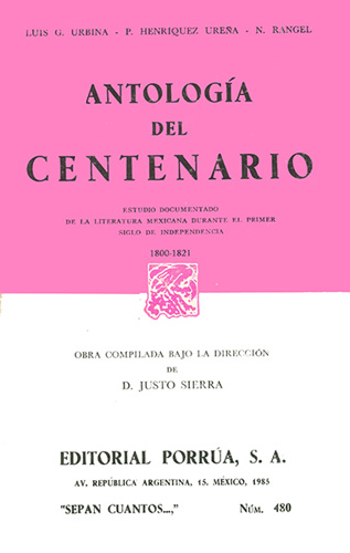 ANTOLOGIA DEL CENTENARIO 1800-1821