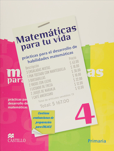 MATEMATICAS PARA TU VIDA 4 PRIMARIA
