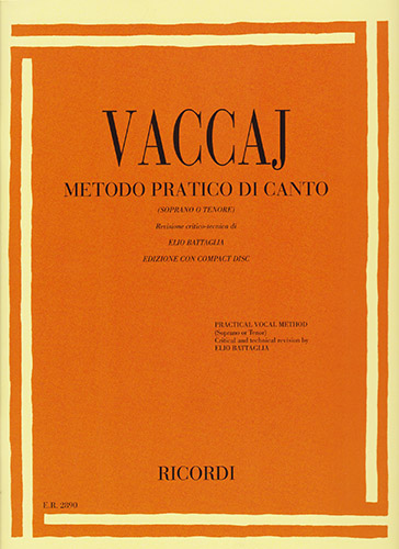 METODO PRATICO DI CANTO: SOPRANO O TENORE (1790 - 1848) (EDIZIONE CON COMPACT DISC)