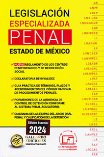 LEGISLACION PENAL DEL ESTADO DE MEXICO 2024 (ESPECIALIZADA)