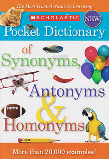 POCKET DICTIONARY OF SYNONYMS ANTONYMS AND HOMONYMS