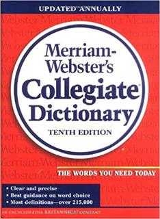MERRIAM WEBSTERS COLLEGIATE DICTIONARY