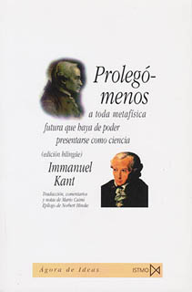 PROLEGOMENOS A TODA METAFISICA FUTURA QUE HAYA DE PODER PRESENTARSE COMO CIENCIA