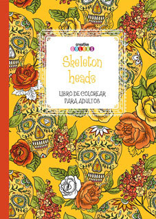 SKELETON HEADS (LIBRO PARA COLOREAR PARA ADULTOS)