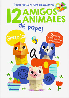 12 AMIGOS ANIMALES DE PAPEL: GRANJA