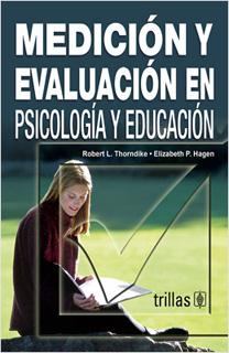 MEDICION Y EVALUACION EN PSICOLOGIA Y EDUCACION