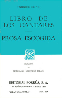 LIBRO DE LOS CANTARES - PROSA ESCOGIDA