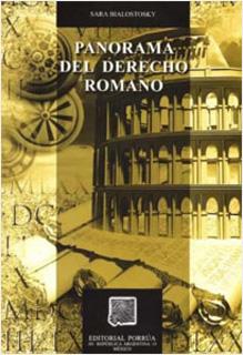 PANORAMA DEL DERECHO ROMANO