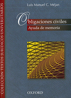 OBLIGACIONES CIVILES: AYUDA DE MEMORIA